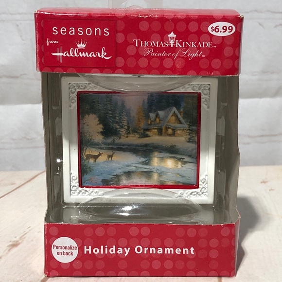 Hallmark 2016 Thomas Kinkade Christmas Ornament Holiday Painter Of Light - Picture 1 of 7